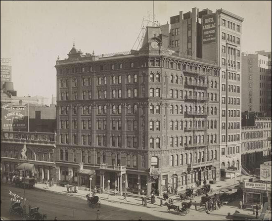 The Caddillac Hotel in Times Square.